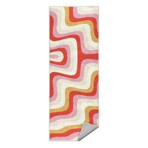 Žltý/ružový prateľný behúň 60x230 cm Creamy Raspberry Swirl – Mila Home