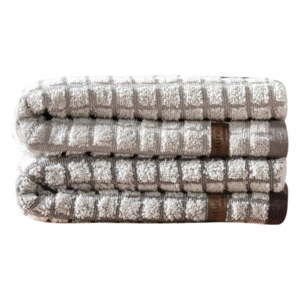 Hnedé/béžové froté uteráky v súprave 4 ks 50x90 cm Nature – Foutastic