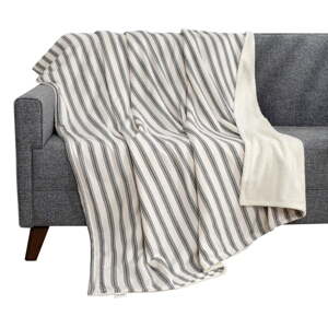 Biela/antracitová deka 150x190 cm Soren Wellsoft – Mijolnir