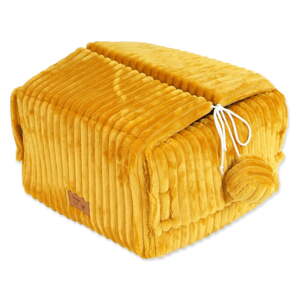 Kukaň pre mačku v horčicovej farbe 40x36 cm Magic Cat Stripe – Plaček Pet Products