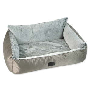 Pelech pre psa v striebornej farbe 100x70 cm Dog Fantasy Lux Platinum – Plaček Pet Products