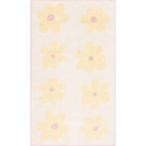 Žltý/slonovinový detský koberec 80x150 cm Dazzy Vanilla – FD
