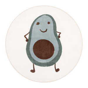 Detský koberec v mentolovej farbe/slonovinový ø100 cm Avocado Mint – FD
