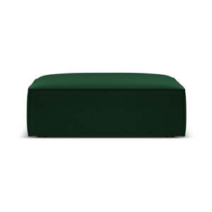 Tmavozelená zamatová podnožka Vanda – Mazzini Sofas