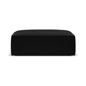 Čierna zamatová podnožka Vanda – Mazzini Sofas