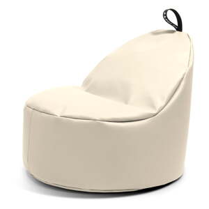 Béžový detský sedací vak z imitácie kože Round M – So Soft?