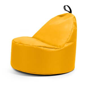 Žltý detský sedací vak Round M – So Soft?