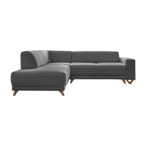 Sivá rozkladacia/s úložným priestorom rohová pohovka (ľavý roh/do L) Classy Sophie – Miuform