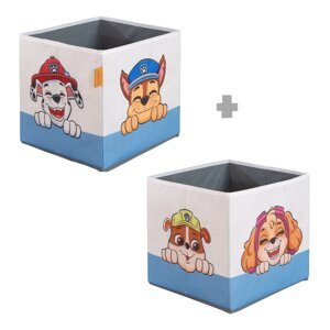 Látkové detské organizéry na hračky v súprave 2 ks 27x27x27 cm Paw Patrol – Roba
