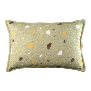 Zelená detský pohovkový vankúš buklé/ženilka Terrazzo Bolster – Wigiwama