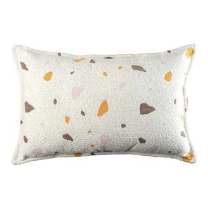 Krémová detský pohovkový vankúš buklé/ženilka Terrazzo Bolster – Wigiwama