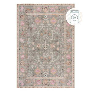 Svetlozelený prateľný koberec 190x290 cm Una Floral – Flair Rugs
