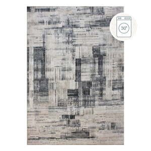 Sivý prateľný koberec 115x170 cm Silas Abstract – Flair Rugs