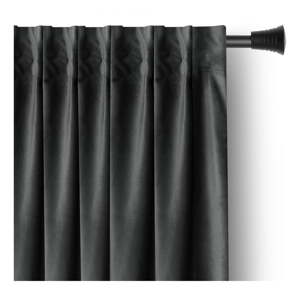 Sivý zamatový dimout záves 140x270 cm – Restilo
