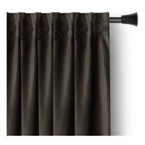 Hnedý zamatový dimout záves 140x270 cm – Restilo