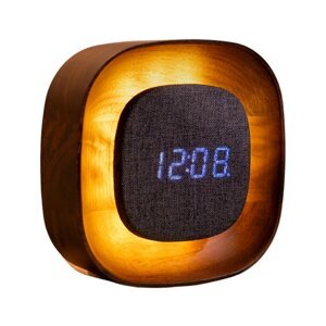 Digitálny budík Lumos Walnut – Gingko