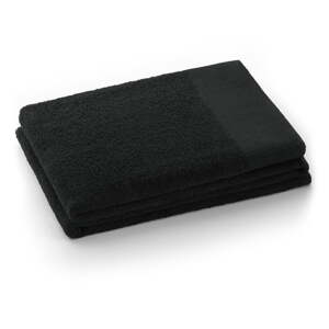 Čierny froté bavlnený uterák 30x50 cm Amari – Restilo