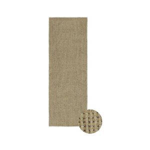 Khaki prateľný/ručne tkaný vlnený behúň 80x230 cm Unexpected Wool – Lorena Canals