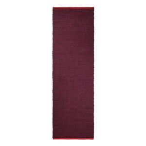 Vínovočervený jutový behúň 80x245 cm Notes – Mette Ditmer Denmark