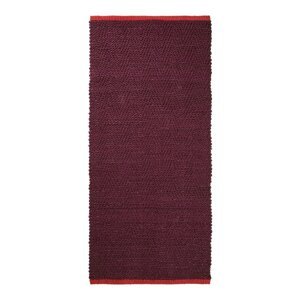 Vínovočervený jutový behúň 70x150 cm Notes – Mette Ditmer Denmark