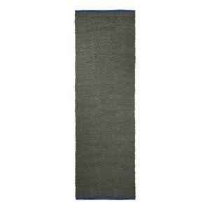 Tmavozelený jutový behúň 80x245 cm Notes – Mette Ditmer Denmark