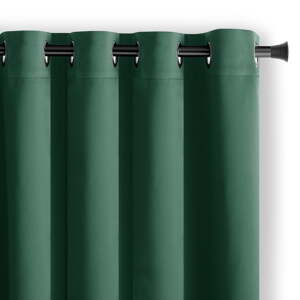 Tmavozelený zatemňovací záves 140x270 cm Eyelets – Restilo