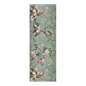 Svetlozelený prateľný behúň 52x100 cm Ricci Monet – Universal