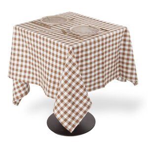 Bavlnený obrus 150x150 cm Gingham – Tiseco Home Studio