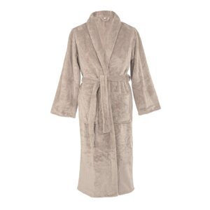 Taupe mikroplyšový župan veľkosť L/XL Pippa – Tiseco Home Studio